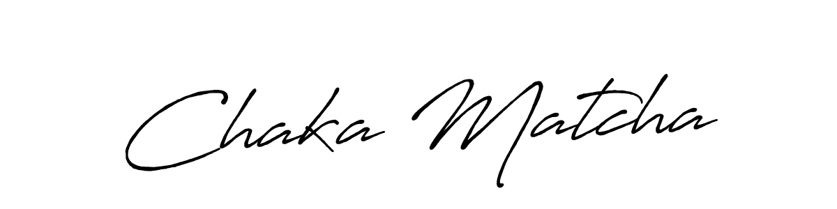 It looks lik you need a new signature style for name Chaka Matcha. Design unique handwritten (Antro_Vectra_Bolder) signature with our free signature maker in just a few clicks. Chaka Matcha signature style 7 images and pictures png