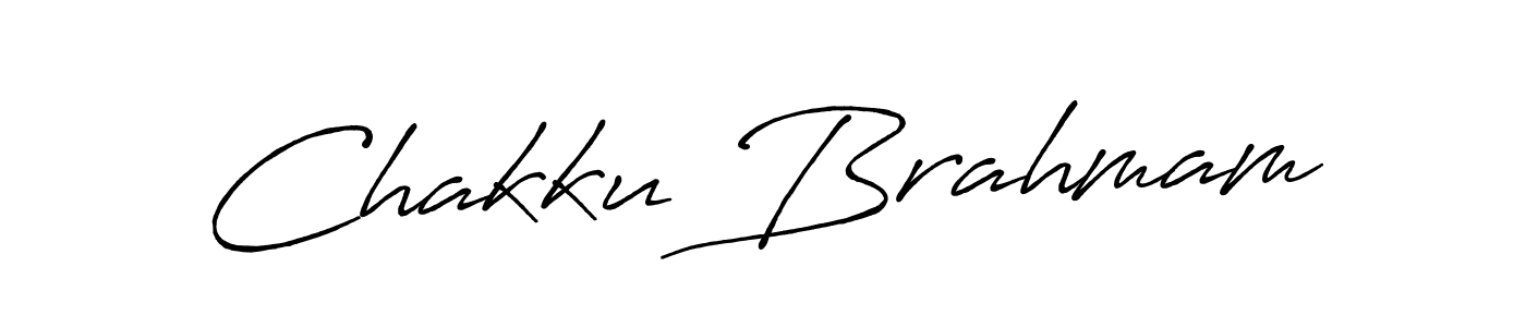 How to make Chakku Brahmam name signature. Use Antro_Vectra_Bolder style for creating short signs online. This is the latest handwritten sign. Chakku Brahmam signature style 7 images and pictures png