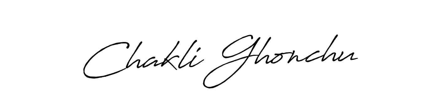 if you are searching for the best signature style for your name Chakli Ghonchu. so please give up your signature search. here we have designed multiple signature styles  using Antro_Vectra_Bolder. Chakli Ghonchu signature style 7 images and pictures png