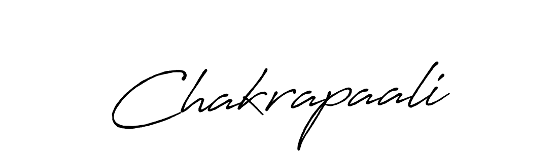 Design your own signature with our free online signature maker. With this signature software, you can create a handwritten (Antro_Vectra_Bolder) signature for name Chakrapaali. Chakrapaali signature style 7 images and pictures png