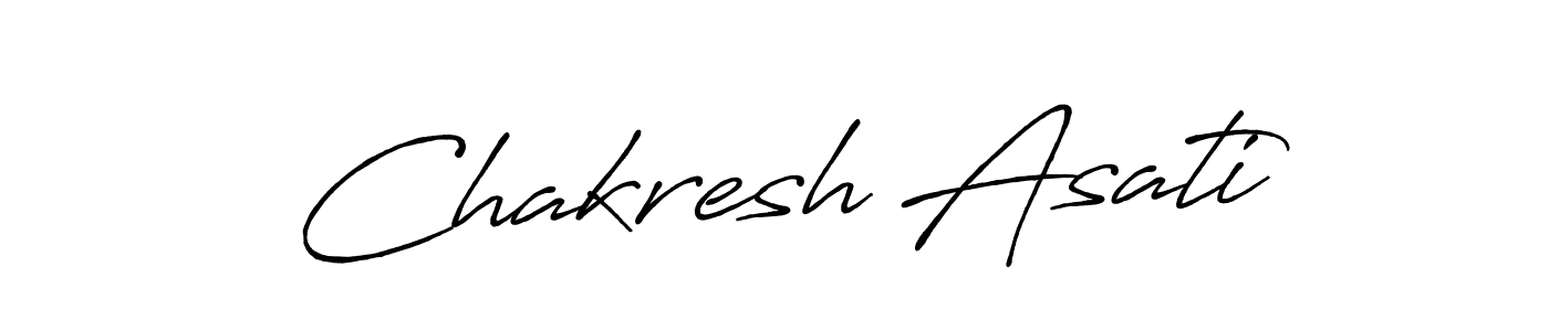 How to make Chakresh Asati signature? Antro_Vectra_Bolder is a professional autograph style. Create handwritten signature for Chakresh Asati name. Chakresh Asati signature style 7 images and pictures png