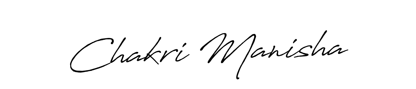 Chakri Manisha stylish signature style. Best Handwritten Sign (Antro_Vectra_Bolder) for my name. Handwritten Signature Collection Ideas for my name Chakri Manisha. Chakri Manisha signature style 7 images and pictures png