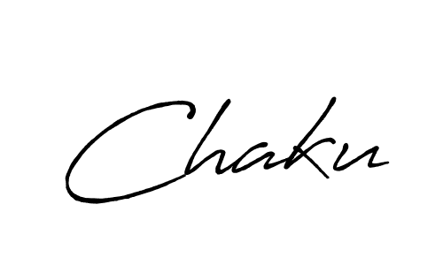 Chaku stylish signature style. Best Handwritten Sign (Antro_Vectra_Bolder) for my name. Handwritten Signature Collection Ideas for my name Chaku. Chaku signature style 7 images and pictures png