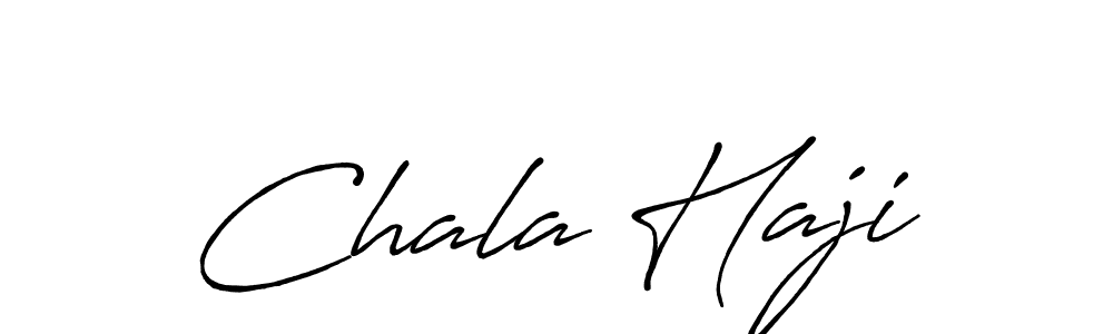 Make a beautiful signature design for name Chala Haji. With this signature (Antro_Vectra_Bolder) style, you can create a handwritten signature for free. Chala Haji signature style 7 images and pictures png