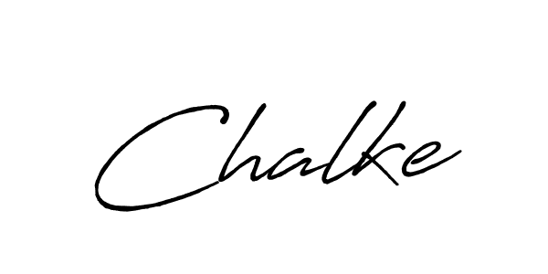 Use a signature maker to create a handwritten signature online. With this signature software, you can design (Antro_Vectra_Bolder) your own signature for name Chalke. Chalke signature style 7 images and pictures png