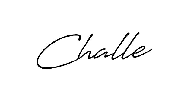 How to make Challe signature? Antro_Vectra_Bolder is a professional autograph style. Create handwritten signature for Challe name. Challe signature style 7 images and pictures png