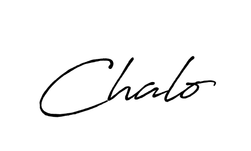 if you are searching for the best signature style for your name Chalo. so please give up your signature search. here we have designed multiple signature styles  using Antro_Vectra_Bolder. Chalo signature style 7 images and pictures png