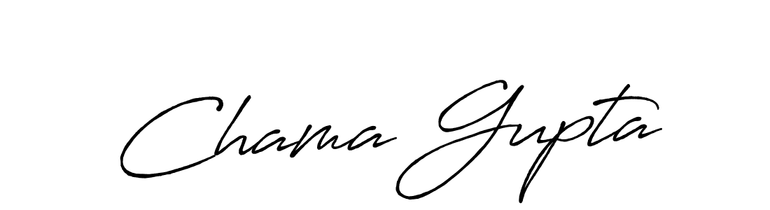 Also we have Chama Gupta name is the best signature style. Create professional handwritten signature collection using Antro_Vectra_Bolder autograph style. Chama Gupta signature style 7 images and pictures png