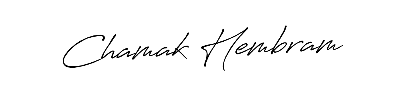 Use a signature maker to create a handwritten signature online. With this signature software, you can design (Antro_Vectra_Bolder) your own signature for name Chamak Hembram. Chamak Hembram signature style 7 images and pictures png