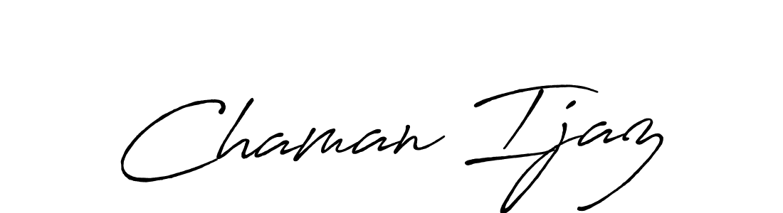 Similarly Antro_Vectra_Bolder is the best handwritten signature design. Signature creator online .You can use it as an online autograph creator for name Chaman Ijaz. Chaman Ijaz signature style 7 images and pictures png