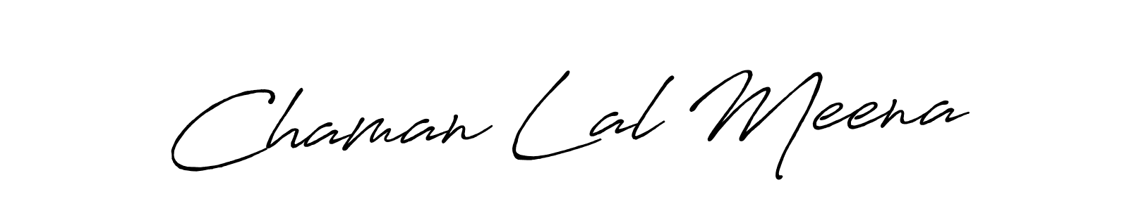Use a signature maker to create a handwritten signature online. With this signature software, you can design (Antro_Vectra_Bolder) your own signature for name Chaman Lal Meena. Chaman Lal Meena signature style 7 images and pictures png
