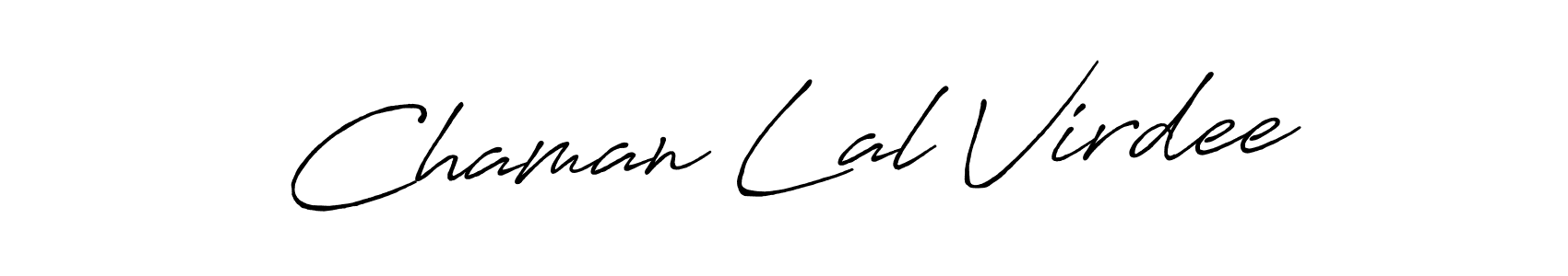 Chaman Lal Virdee stylish signature style. Best Handwritten Sign (Antro_Vectra_Bolder) for my name. Handwritten Signature Collection Ideas for my name Chaman Lal Virdee. Chaman Lal Virdee signature style 7 images and pictures png