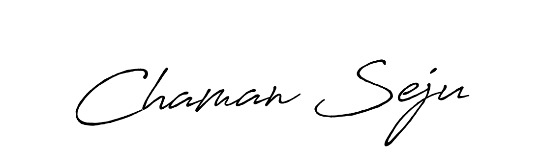 It looks lik you need a new signature style for name Chaman Seju. Design unique handwritten (Antro_Vectra_Bolder) signature with our free signature maker in just a few clicks. Chaman Seju signature style 7 images and pictures png