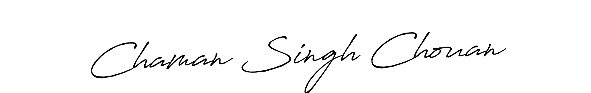 Chaman Singh Chouan stylish signature style. Best Handwritten Sign (Antro_Vectra_Bolder) for my name. Handwritten Signature Collection Ideas for my name Chaman Singh Chouan. Chaman Singh Chouan signature style 7 images and pictures png