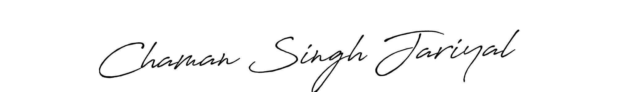 Design your own signature with our free online signature maker. With this signature software, you can create a handwritten (Antro_Vectra_Bolder) signature for name Chaman Singh Jariyal. Chaman Singh Jariyal signature style 7 images and pictures png