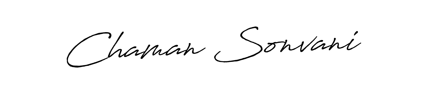 This is the best signature style for the Chaman Sonvani name. Also you like these signature font (Antro_Vectra_Bolder). Mix name signature. Chaman Sonvani signature style 7 images and pictures png