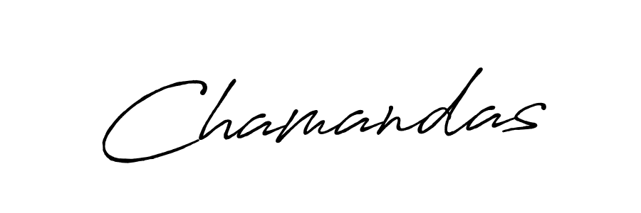 Chamandas stylish signature style. Best Handwritten Sign (Antro_Vectra_Bolder) for my name. Handwritten Signature Collection Ideas for my name Chamandas. Chamandas signature style 7 images and pictures png