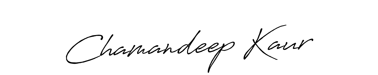 It looks lik you need a new signature style for name Chamandeep Kaur. Design unique handwritten (Antro_Vectra_Bolder) signature with our free signature maker in just a few clicks. Chamandeep Kaur signature style 7 images and pictures png