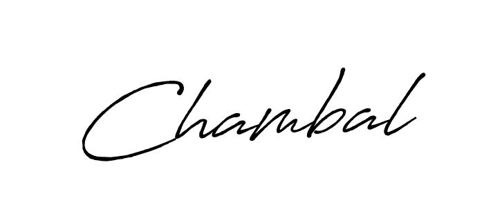 Create a beautiful signature design for name Chambal. With this signature (Antro_Vectra_Bolder) fonts, you can make a handwritten signature for free. Chambal signature style 7 images and pictures png