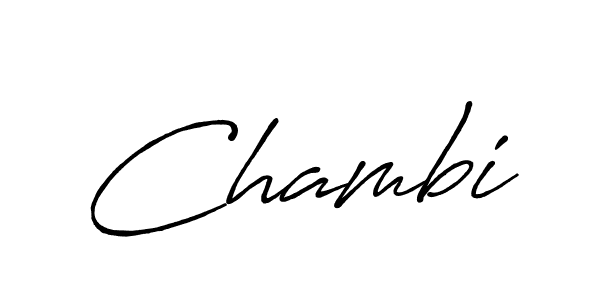 Chambi stylish signature style. Best Handwritten Sign (Antro_Vectra_Bolder) for my name. Handwritten Signature Collection Ideas for my name Chambi. Chambi signature style 7 images and pictures png