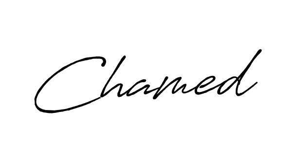 How to Draw Chamed signature style? Antro_Vectra_Bolder is a latest design signature styles for name Chamed. Chamed signature style 7 images and pictures png