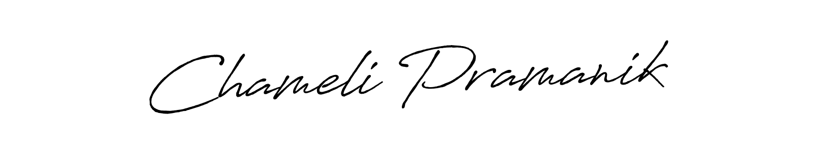 Once you've used our free online signature maker to create your best signature Antro_Vectra_Bolder style, it's time to enjoy all of the benefits that Chameli Pramanik name signing documents. Chameli Pramanik signature style 7 images and pictures png