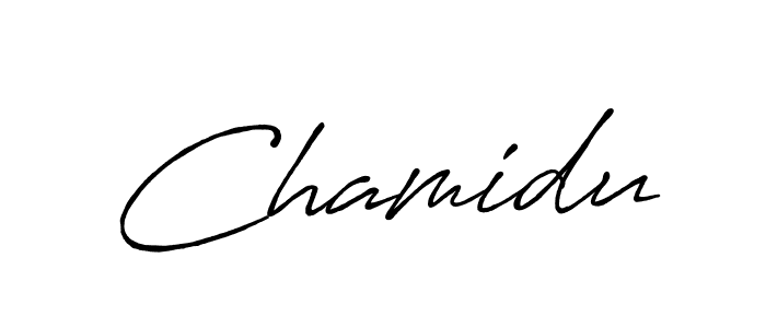Also we have Chamidu name is the best signature style. Create professional handwritten signature collection using Antro_Vectra_Bolder autograph style. Chamidu signature style 7 images and pictures png