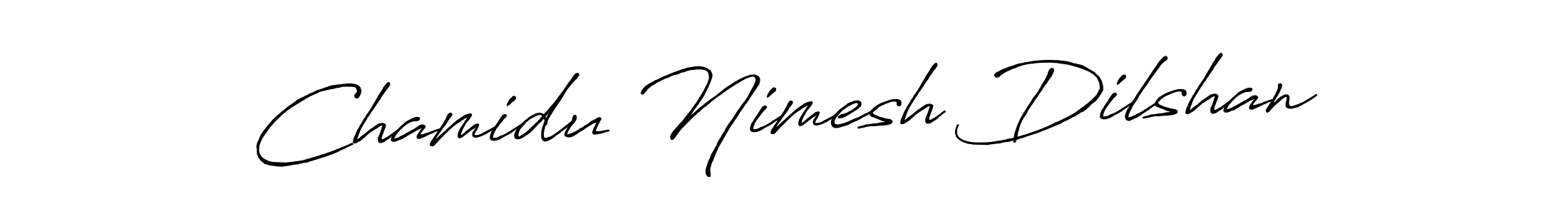 You can use this online signature creator to create a handwritten signature for the name Chamidu Nimesh Dilshan. This is the best online autograph maker. Chamidu Nimesh Dilshan signature style 7 images and pictures png