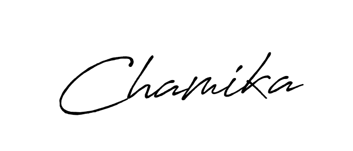 Make a beautiful signature design for name Chamika. Use this online signature maker to create a handwritten signature for free. Chamika signature style 7 images and pictures png