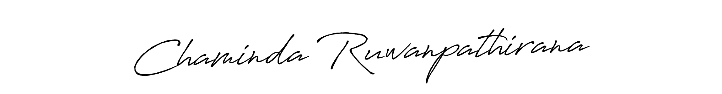 Create a beautiful signature design for name Chaminda Ruwanpathirana. With this signature (Antro_Vectra_Bolder) fonts, you can make a handwritten signature for free. Chaminda Ruwanpathirana signature style 7 images and pictures png