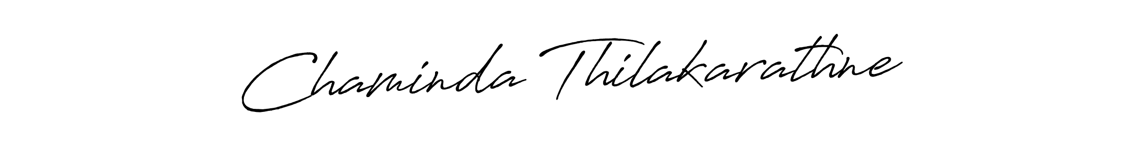 Create a beautiful signature design for name Chaminda Thilakarathne. With this signature (Antro_Vectra_Bolder) fonts, you can make a handwritten signature for free. Chaminda Thilakarathne signature style 7 images and pictures png