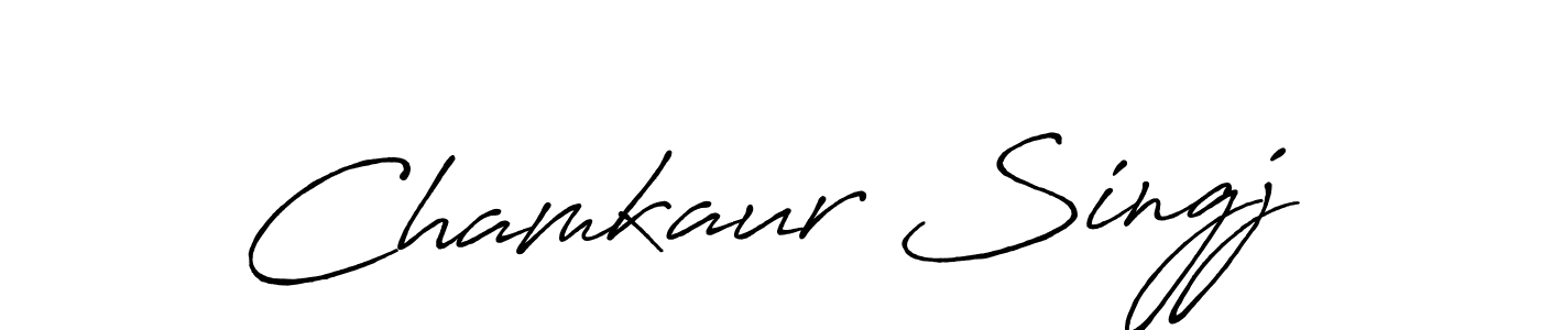 Use a signature maker to create a handwritten signature online. With this signature software, you can design (Antro_Vectra_Bolder) your own signature for name Chamkaur Singj. Chamkaur Singj signature style 7 images and pictures png