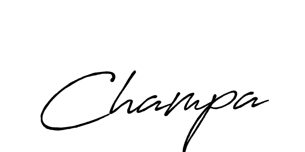 if you are searching for the best signature style for your name Champa. so please give up your signature search. here we have designed multiple signature styles  using Antro_Vectra_Bolder. Champa signature style 7 images and pictures png