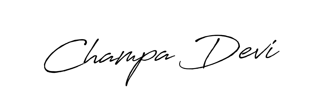 if you are searching for the best signature style for your name Champa Devi. so please give up your signature search. here we have designed multiple signature styles  using Antro_Vectra_Bolder. Champa Devi signature style 7 images and pictures png