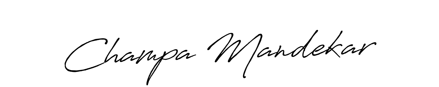 Here are the top 10 professional signature styles for the name Champa Mandekar. These are the best autograph styles you can use for your name. Champa Mandekar signature style 7 images and pictures png