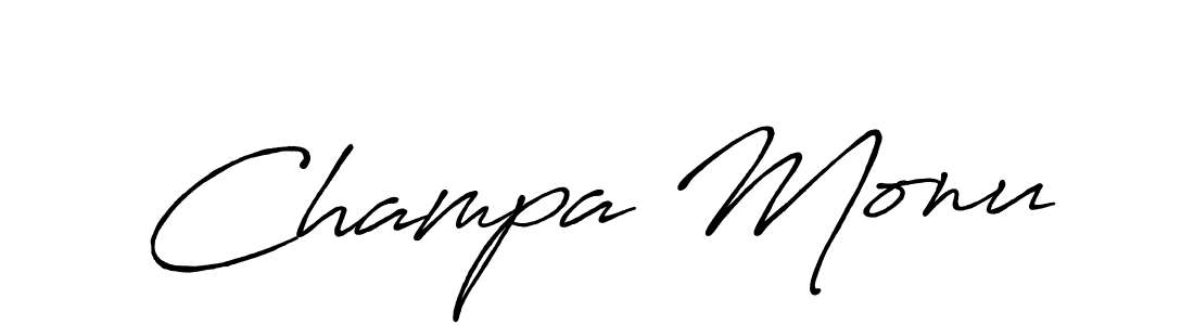 Once you've used our free online signature maker to create your best signature Antro_Vectra_Bolder style, it's time to enjoy all of the benefits that Champa Monu name signing documents. Champa Monu signature style 7 images and pictures png
