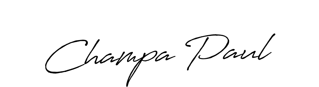 Once you've used our free online signature maker to create your best signature Antro_Vectra_Bolder style, it's time to enjoy all of the benefits that Champa Paul name signing documents. Champa Paul signature style 7 images and pictures png