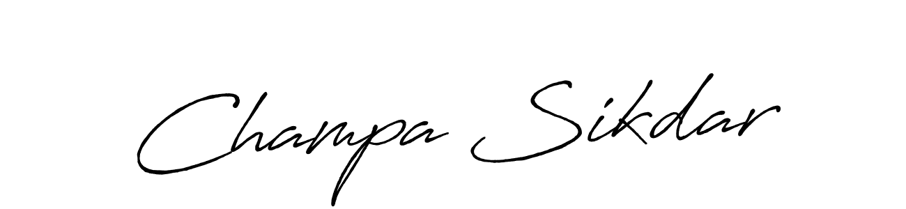 if you are searching for the best signature style for your name Champa Sikdar. so please give up your signature search. here we have designed multiple signature styles  using Antro_Vectra_Bolder. Champa Sikdar signature style 7 images and pictures png