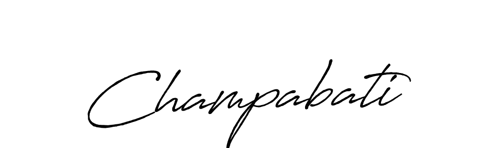 Champabati stylish signature style. Best Handwritten Sign (Antro_Vectra_Bolder) for my name. Handwritten Signature Collection Ideas for my name Champabati. Champabati signature style 7 images and pictures png