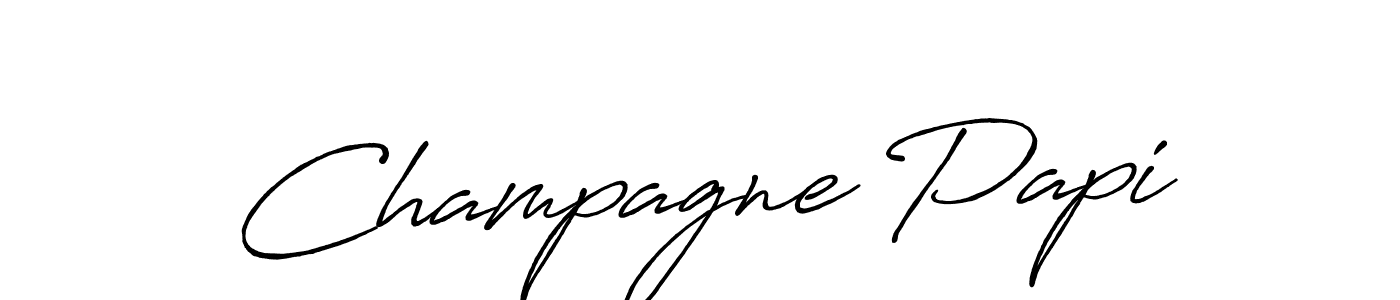 Similarly Antro_Vectra_Bolder is the best handwritten signature design. Signature creator online .You can use it as an online autograph creator for name Champagne Papi. Champagne Papi signature style 7 images and pictures png