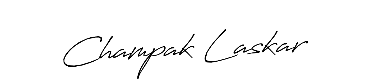 How to make Champak Laskar signature? Antro_Vectra_Bolder is a professional autograph style. Create handwritten signature for Champak Laskar name. Champak Laskar signature style 7 images and pictures png