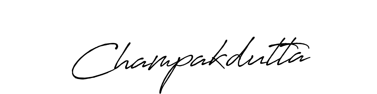 Make a beautiful signature design for name Champakdutta. With this signature (Antro_Vectra_Bolder) style, you can create a handwritten signature for free. Champakdutta signature style 7 images and pictures png