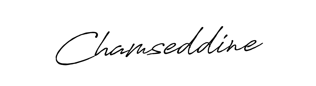 Make a beautiful signature design for name Chamseddine. Use this online signature maker to create a handwritten signature for free. Chamseddine signature style 7 images and pictures png