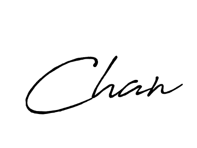 Design your own signature with our free online signature maker. With this signature software, you can create a handwritten (Antro_Vectra_Bolder) signature for name Chan. Chan signature style 7 images and pictures png