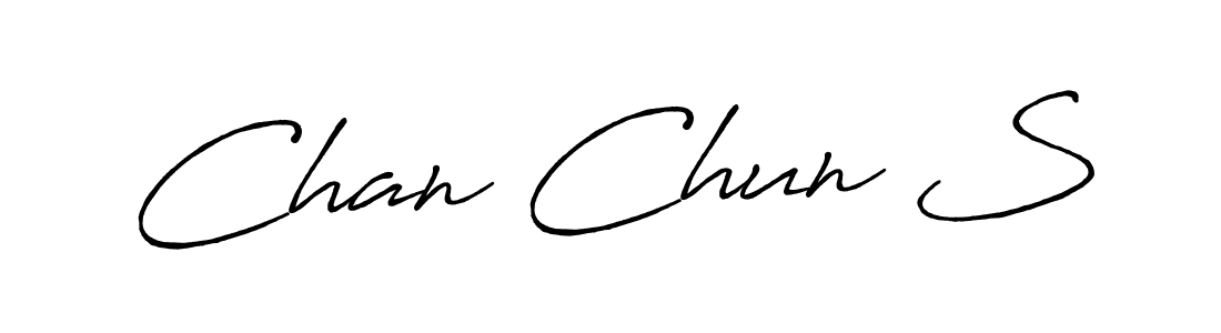 Also You can easily find your signature by using the search form. We will create Chan Chun S name handwritten signature images for you free of cost using Antro_Vectra_Bolder sign style. Chan Chun S signature style 7 images and pictures png