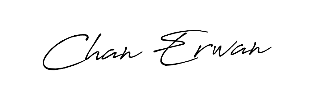 How to make Chan Erwan name signature. Use Antro_Vectra_Bolder style for creating short signs online. This is the latest handwritten sign. Chan Erwan signature style 7 images and pictures png