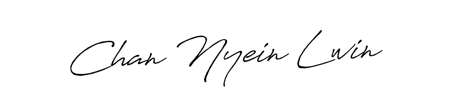 Make a beautiful signature design for name Chan Nyein Lwin. With this signature (Antro_Vectra_Bolder) style, you can create a handwritten signature for free. Chan Nyein Lwin signature style 7 images and pictures png