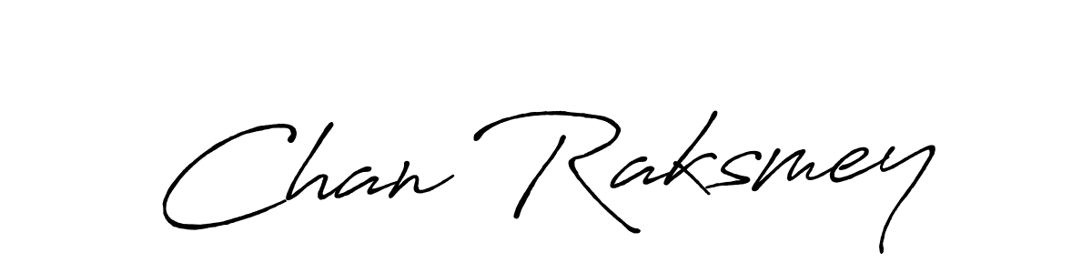 Design your own signature with our free online signature maker. With this signature software, you can create a handwritten (Antro_Vectra_Bolder) signature for name Chan Raksmey. Chan Raksmey signature style 7 images and pictures png