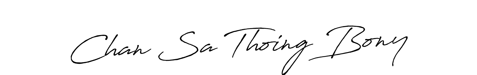 You should practise on your own different ways (Antro_Vectra_Bolder) to write your name (Chan Sa Thoing Bony) in signature. don't let someone else do it for you. Chan Sa Thoing Bony signature style 7 images and pictures png