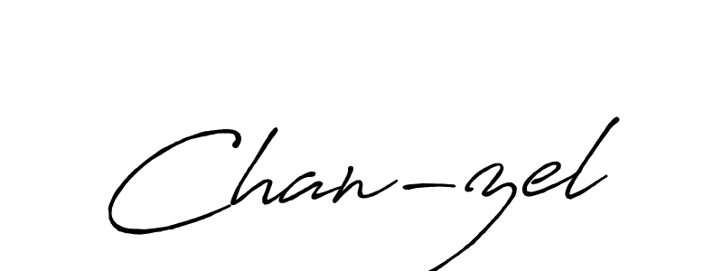 Chan-zel stylish signature style. Best Handwritten Sign (Antro_Vectra_Bolder) for my name. Handwritten Signature Collection Ideas for my name Chan-zel. Chan-zel signature style 7 images and pictures png